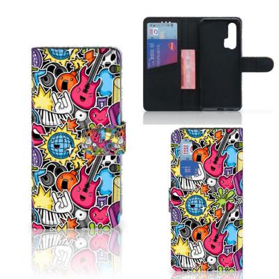 Honor 20 Pro | Wallet Case | met Pasjes | Punk Rock