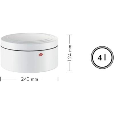 Wesco Classic line koektrommel 4L mat wit