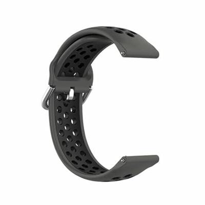 Siliconen sportbandje met gesp - Zwart - Garmin Vivoactive 6 / Vivoactive 5 / Vivoactive 3