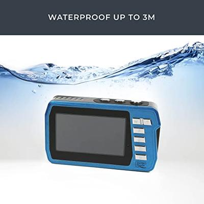 Aquapix W3048-I Edge Iceblue Digitale camera 48 Mpix Ice, Blue Onderwatercamera, Frontdisplay