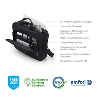 Dicota Eco Top Traveller BASE notebooktas 35,8 cm (14.1 ) Tas met bovensluiting Zwart - thumbnail