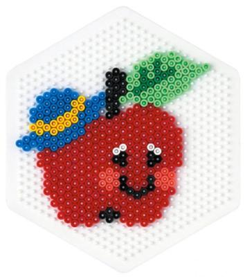 Hama strijkkralenbordje - zeshoek groot