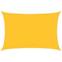 VidaXL Zonnezeil 160 g/m² rechthoekig 3,5x5 m hdpe geel - thumbnail