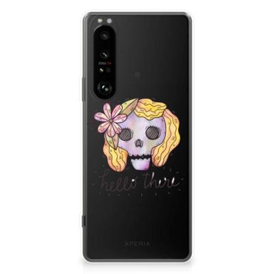 Silicone Back Case Sony Xperia 1 III Boho Skull Silicone Back Case Sony Xperia 1 III Boho Skull