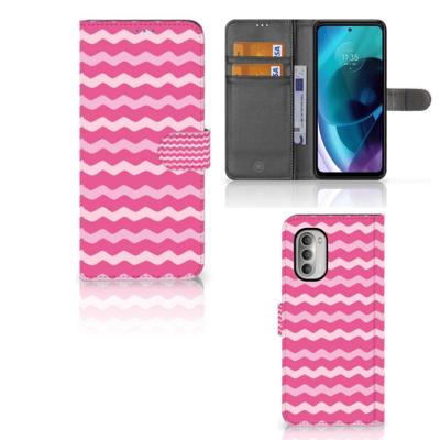 Motorola Moto G51 5G | Telefoon Hoesje | Waves Pink Motorola Moto G51 5G | Telefoon Hoesje | Waves Pink
