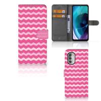 Motorola Moto G51 5G | Telefoon Hoesje | Waves Pink - thumbnail