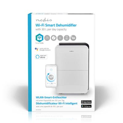 SmartLife Luchtontvochtiger | Wi-Fi | 30 l/Dag | Ontvochtiging / Continu / Was drogen / Ventilatie | Apple Store / Google Play | Regelbare hygrostaat | 210 m³/h