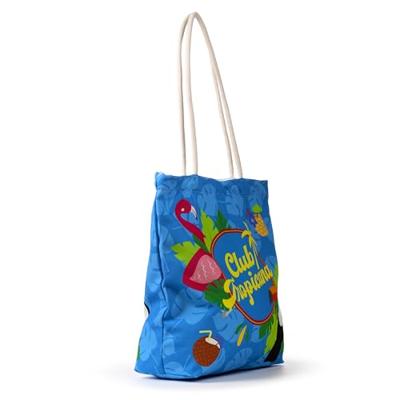 Flamingo Club Tropicana Canvas Strandtas