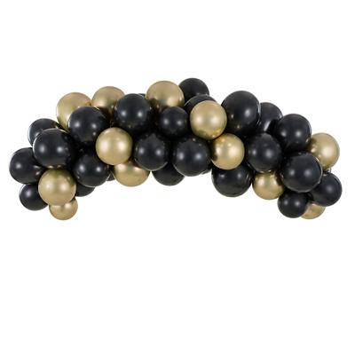 Ballonnenboog Set Chique Zwart/Goud (2m)