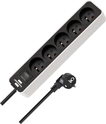Brennenstuhl ecolor stekkerdoos | 5-voudig | wit/zwart | 5m h05vv-f 3g1,5 | fr/be - 1153254520 Brennenstuhl ecolor stekkerdoos | 5-voudig | wit/zwart | 5m h05vv-f 3g1,5 | fr/be - 1153254520