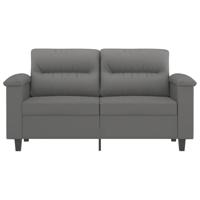 Tweezitsbank 120 cm microvezelstof donkergrijs - thumbnail