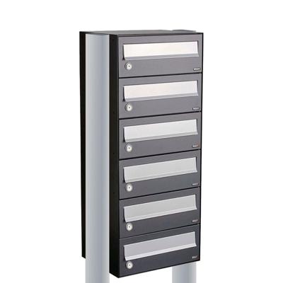 Allux Hive Set 1-Breed, 6-Hoog Op Statief Antraciet - 40030065_1x6s