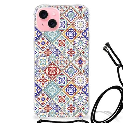 iPhone 15 Plus Anti-Shock Hoesje Tiles Color iPhone 15 Plus Anti-Shock Hoesje Tiles Color