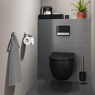Toiletborstel Met Houder Tiger Tune Mat Zwart Toiletborstel Met Houder Tiger Tune Mat Zwart