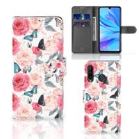 Huawei P30 Lite (2020) Hoesje Butterfly Roses - thumbnail