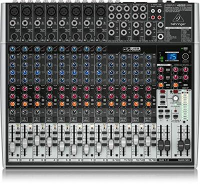 Behringer Xenyx X2222USB PA en studiomixer Behringer Xenyx X2222USB PA en studiomixer