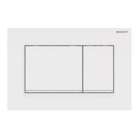 Geberit Sigma 20 (ex Sigma 30) bedieningspaneel glans wit/mat wit voor Sigma reservoirs 8cm (UP720) en 12cm (UP320) - thumbnail
