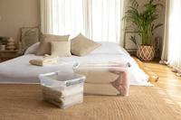 Curver Handy+ Opbergbox - 50L - 3 stuks - Transparant met deksel - thumbnail