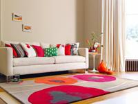 Sanderson - Poppies Red Orange 45700 - 140x200 cm Vloerkleed - thumbnail