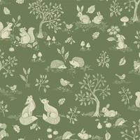 Dutch Wallcoverings Gronhaga - Ivar Green - Groen - thumbnail