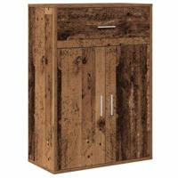 Dressoir met lade Oud hout 79 x 38 x 80 cm Bewerkt hout - thumbnail