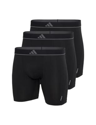 Adidas Boxershorts Micro flex lang 3-pack zwart