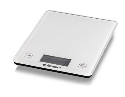 Handige keukenweegschaal wit met uitlees display Handige keukenweegschaal wit met uitlees display