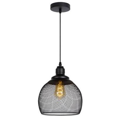 Lucide MESH - Hanglamp - Ø 22 cm - 1xE27 - Zwart