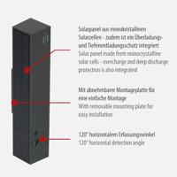 Brennenstuhl Solar LED-spot met infraroodbewegingsmelder | SOL 1000 Cubus | 1000lm | IP54 - 1173740001 - thumbnail