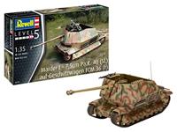 Revell 03292 Marder I – 7,5cm Pa.K. 40 (Sf.) auf FCM 36(f) 1:35 Schaal Ongebouwd/Ongelakt Plastic Model Kit - thumbnail