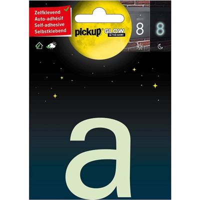 Glow in the dark Letter a - 75 mm zelfklevend.