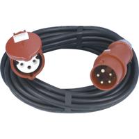 REV 0577740555 CEE verlengkabel, verlengkabel voor buiten, IP44. 10 m 11000 W, zwart - thumbnail