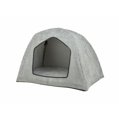 Trixie hondenmand tent jonna vital ribstof lichtgrijs