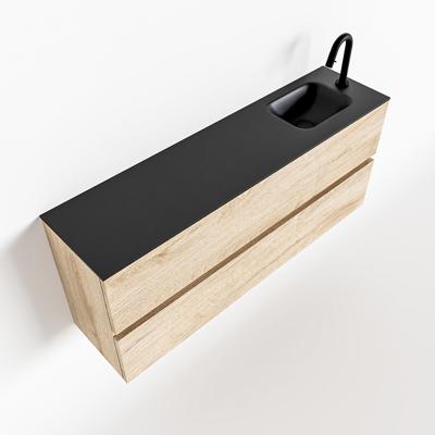 MONDIAZ ADA 120cm toiletmeubel washed oak. LEX wastafel urban rechts 1 kraangat MONDIAZ ADA 120cm toiletmeubel washed oak. LEX wastafel urban rechts 1 kraangat