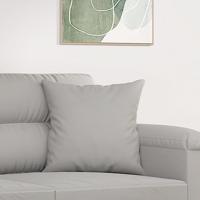 Sierkussens 2 st 40x40 cm microvezelstof lichtgrijs - thumbnail
