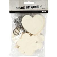 Creativ Company Sleutelhanger, afm 6-7 cm, dikte 3 mm, 12 stuk/ 1 doos - thumbnail