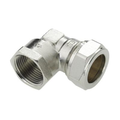 Bonfix knelkoppeling - knie - binnendraad - 3/4 x 15mm - Vertint Messing