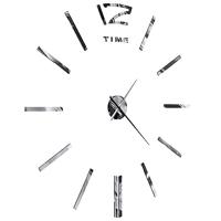 VidaXL 3d-wandklok 100 cm xxl modern zilverkleurig - thumbnail