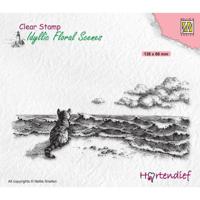 Nellie's Choice • idyllic floral scenes clear stempel missing you - thumbnail