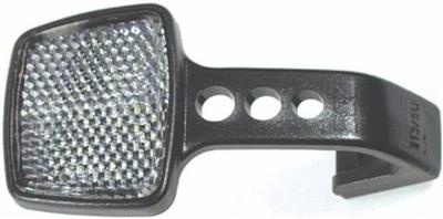 Busch + Müller Reflector b&m voorzijde met beugel wit