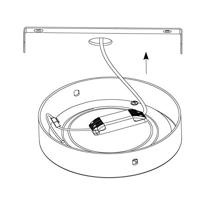 Eglo Plafondlamp rondFueva 1 40cm - 4000K wit - 97266 - thumbnail