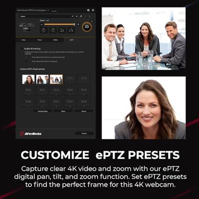 AverMedia Live Streamer CAM 513-4K ultragroothoekwebcam met kunstmatige intelligentie - Ideale streaming en videoconferenties. AverMedia Live Streamer CAM 513-4K ultragroothoekwebcam met kunstmatige intelligentie - Ideale streaming en videoconferenties.