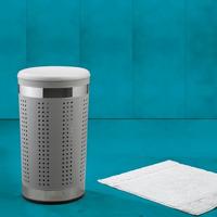 Kela - Sevilla Wasmand met Zitgedeelte - Grijs - Kela - thumbnail