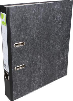 Q-CONNECT ordner, voor ft A4, uit karton, rug van 5 cm, gewolkt zwart