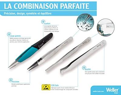 Weller Erem® AAZ Precisiepincet Spits, gemiddeld fijn 120.00 mm Weller Erem® AAZ Precisiepincet Spits, gemiddeld fijn 120.00 mm