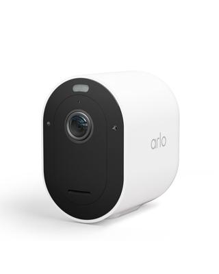 Arlo Pro 5 Draadloze WiFi Beveiligingscamera Buiten, 2K+ HDR, 160˚ Verbeterd Kleurennachtzicht, Sirene, Bewegingsdetectie, 2-Weg-Audio, 8 mnd Batterij, Arlo Secure Plan Proefperiode, 1 Cam, Wit