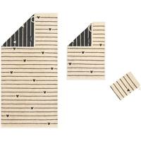 Cawö Cawö Heart Beats 6276 basalt Duschtuch 70x140 - thumbnail