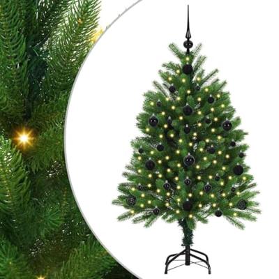 VidaXL Kerstboom met 150 led met standaard groen 120 cm pe
