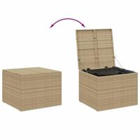 Tuinbox 291 L poly rattan gemengd beige - thumbnail