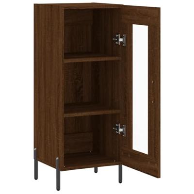 Dressoir 34,5x34x90 cm bewerkt hout bruin eikenkleur